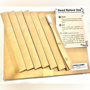 7-Pk BAMBOO Brushes- all brand new in boxes!